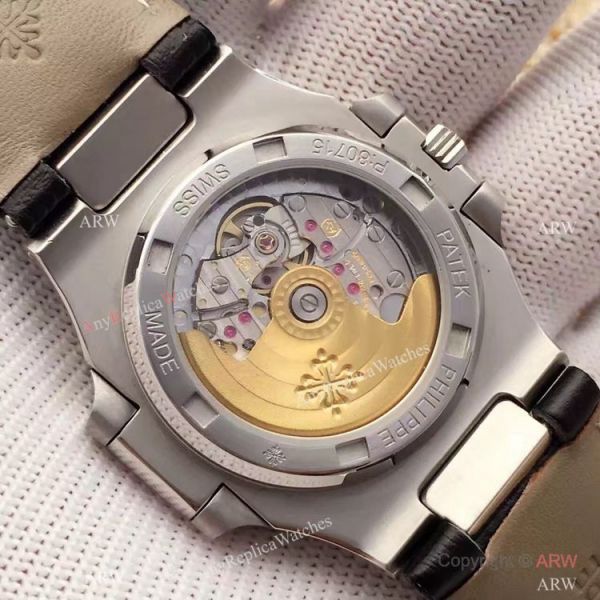 Swiss Grade 1 Patek Philippe Moonphase Replica Watch Nautilus Black Dial 40mm Swiss Grade 1 Patek Philippe Moonphase Replica Watch Nautilus Black Dial 40mm