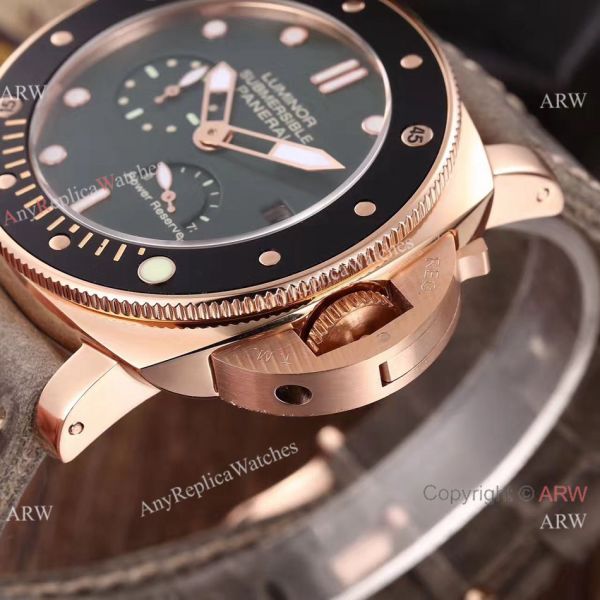 Newest Copy Panerai Luminor Submersible Power Reserve Watch Green Face Newest Copy Panerai Luminor Submersible Power Reserve Watch Green Face