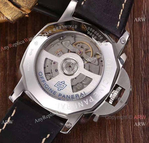 Copy Panerai Power Reserve Luminor Watch SS Leather Band 44mm Copy Panerai Power Reserve Luminor Watch SS Leather Band 44mm