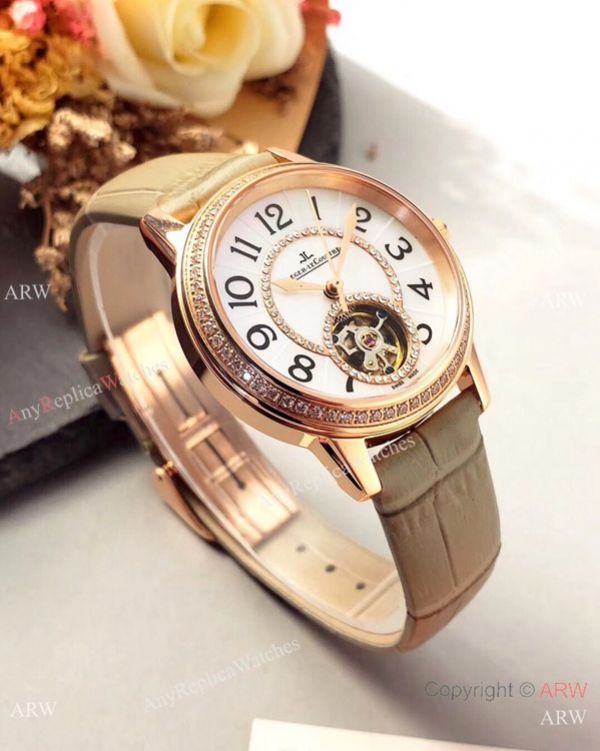 New Copy Jaeger-LeCoultre Tourbillon Lady watches Rose Gold Diamonds New Copy Jaeger-LeCoultre Tourbillon Lady watches Rose Gold Diamonds