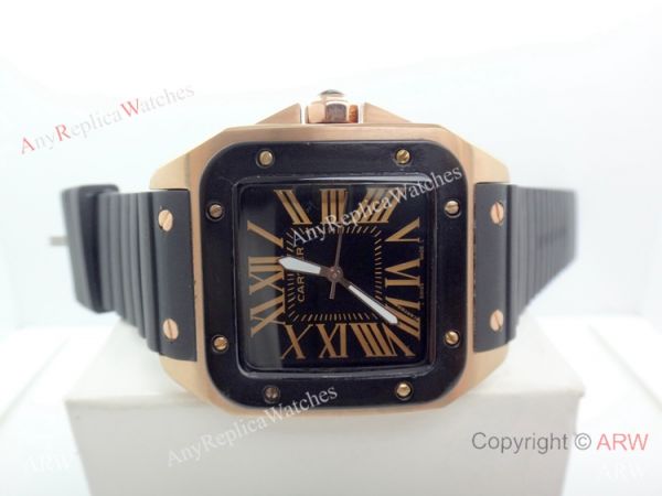 Replica Cartier Santos 100th Quartz Watch Rose Gold 51mm Replica Cartier Santos 100th Quartz Watch Rose Gold 51mm