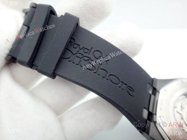 Solid Black Audemars Piguet Royal Oak Offshore Automatic Watch Solid Black Audemars Piguet Royal Oak Offshore Automatic Watch