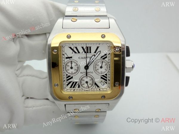 Replica Cartier Santos Chronograph Watch 38mm Replica Cartier Santos Chronograph Watch 38mm