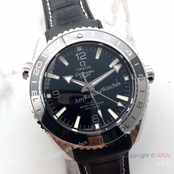 Swiss Copy Omega Seamaster GMT 600m Watch SS New BlackSilver Bezel Swiss Copy Omega Seamaster GMT 600m Watch SS New BlackSilver Bezel