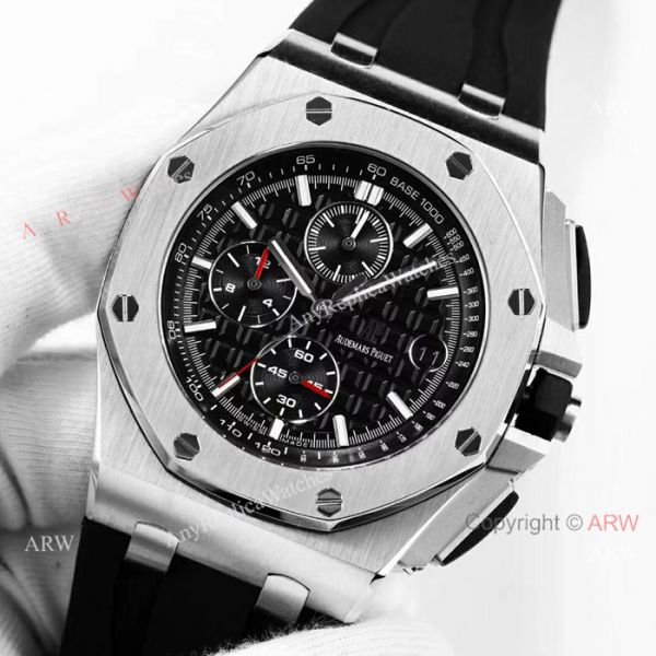 Royal Oak Offshore Replica Audemars Piguet Watches For Sale SS Black Rubber Strap Luxury Watch Royal Oak Offshore Replica Audemars Piguet Watches For Sale SS Black Rubber Strap Luxury Watch