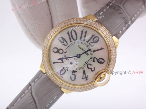 Cartier Ballon Bleu Gold Case Diamond Bezel Womens Fake Cartier Watch Cartier Ballon Bleu Gold Case Diamond Bezel Womens Fake Cartier Watch