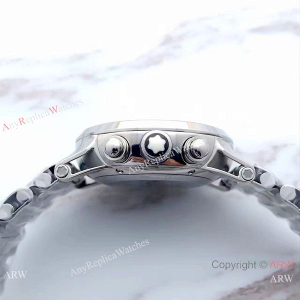 Swiss Grade 1 Mont Blanc Knock off Timewalker Chrono Stainless Steel Watch Swiss Grade 1 Mont Blanc Knock off Timewalker Chrono Stainless Steel Watch