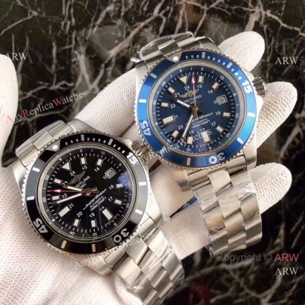Replica Breitling Avenger Superocean Watch Stainless Steel Black Face Replica Breitling Avenger Superocean Watch Stainless Steel Black Face