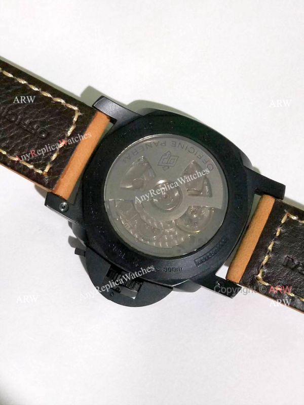 Copy Panerai Luminor GMT PAM0441 Watch Black Steel 44mm Copy Panerai Luminor GMT PAM0441 Watch Black Steel 44mm