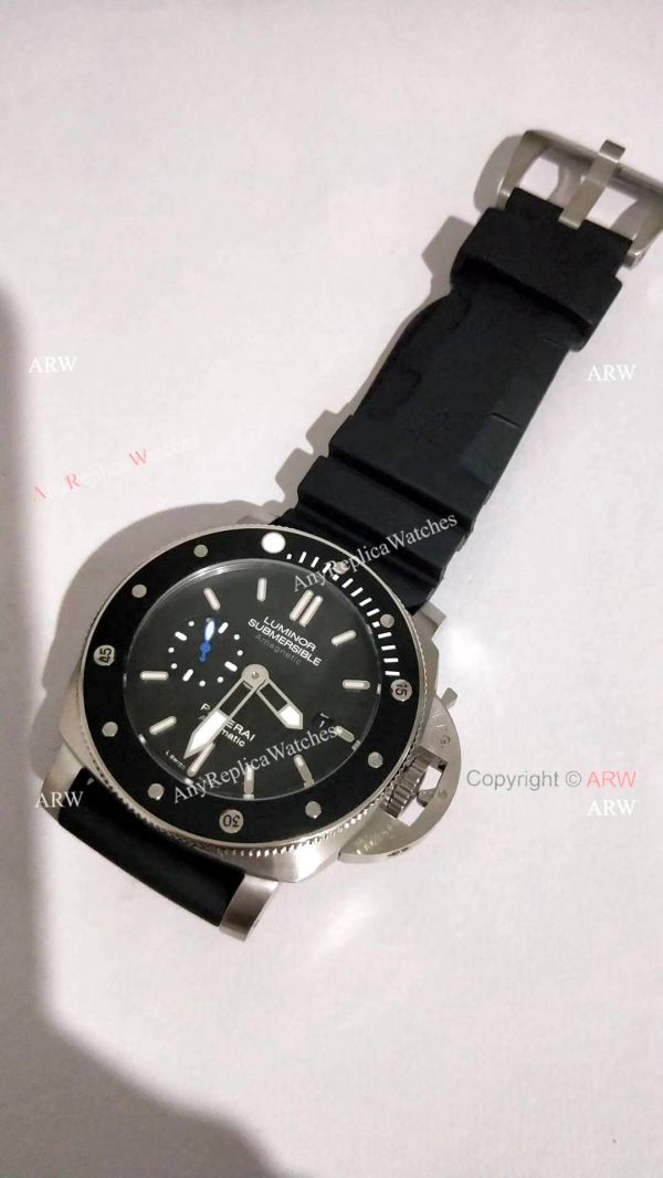 Copy Panerai Luminor Submersible Black Bezel Watch PAM1389 Copy Panerai Luminor Submersible Black Bezel Watch PAM1389