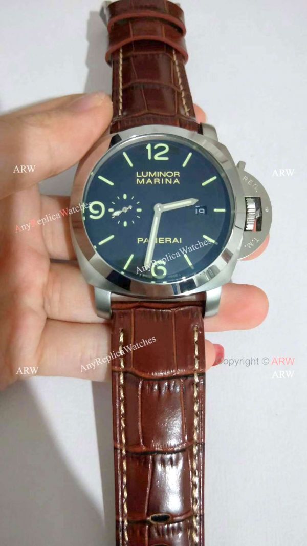 Panerai Luminor Marina PAM00312 SS Black Dial Watch Best Replica Panerai Luminor Marina PAM00312 SS Black Dial Watch Best Replica