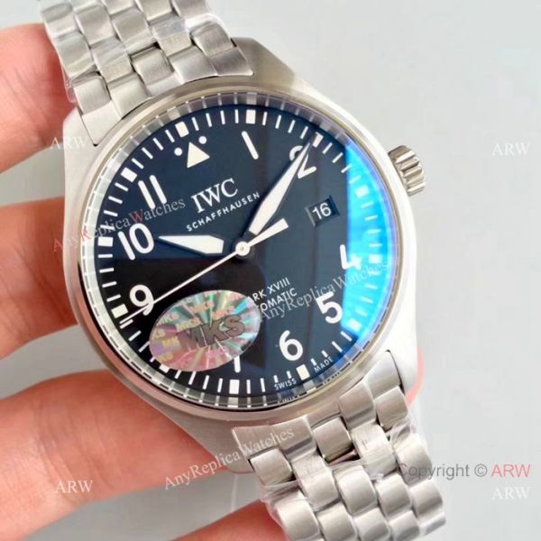 Swiss Grade IWC Mark XVIII Replica Watch Stainless Steel Black Dial Swiss Grade IWC Mark XVIII Replica Watch Stainless Steel Black Dial