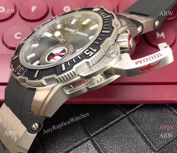 New Ulysse Nardin Deep Dive Hammerhead Shark Watches SS Black Dial New Ulysse Nardin Deep Dive Hammerhead Shark Watches SS Black Dial