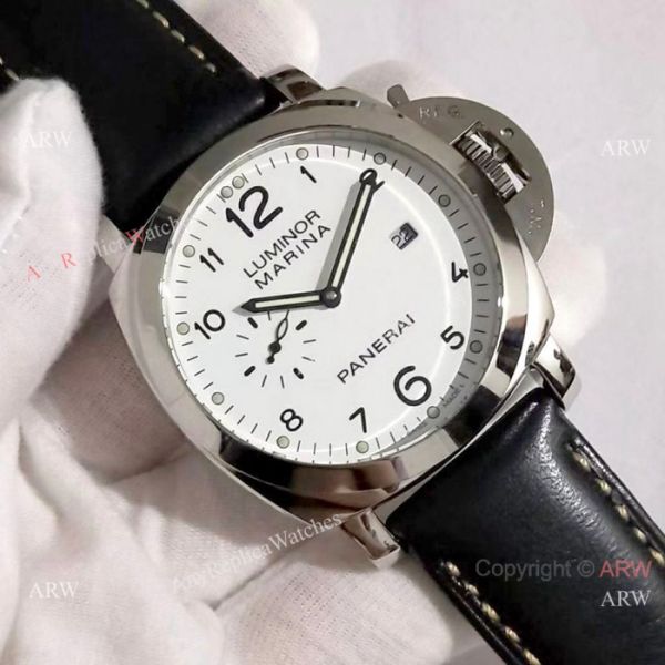 Fake Panerai Luminor Marina 44mm Watch SS White Dial PAM 499 Fake Panerai Luminor Marina 44mm Watch SS White Dial PAM 499