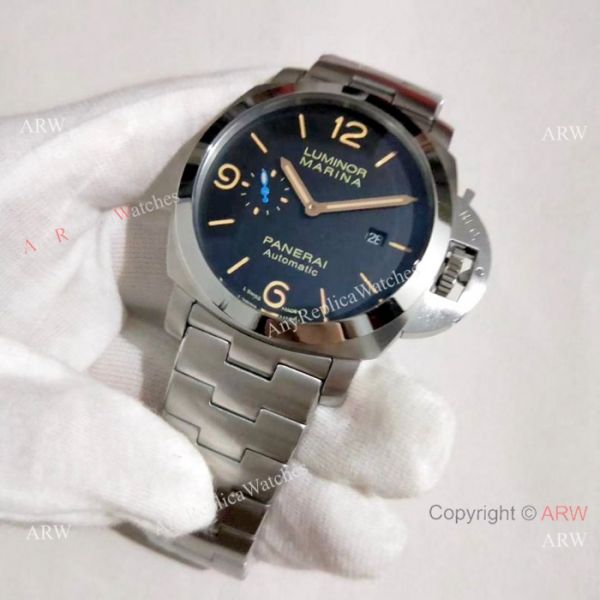 Panerai Luminor Marina Stainless Steel Orange Markers Watch PAM 1312 Panerai Luminor Marina Stainless Steel Orange Markers Watch PAM 1312
