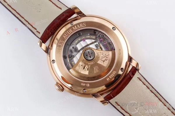 Swiss Grade Audemars Piguet Jules Audemars 3120 Watches Rose Gold Roman Dial Swiss Grade Audemars Piguet Jules Audemars 3120 Watches Rose Gold Roman Dial