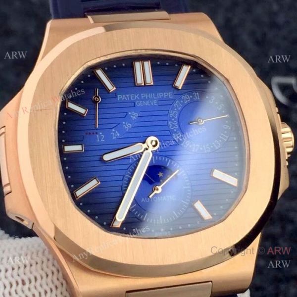 New Copy Patek Philippe Nautilus Power Reserve Rose Gold White Watches New Copy Patek Philippe Nautilus Power Reserve Rose Gold White Watches