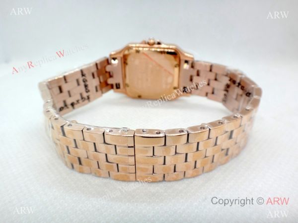 Panthere De Cartier Replica Watches Rose Gold Dark Red Dial Panthere De Cartier Replica Watches Rose Gold Dark Red Dial