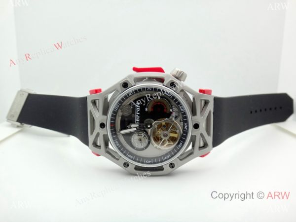 Fake Hublot Techframe Ferrari Tourbillon Titanium Watches 40mm Fake Hublot Techframe Ferrari Tourbillon Titanium Watches 40mm