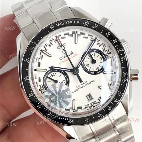 (OM) Swiss Omega Speedmaster Chronomeyer Stainless steel White Dial Watch (OM) Swiss Omega Speedmaster Chronomeyer Stainless steel White Dial Watch