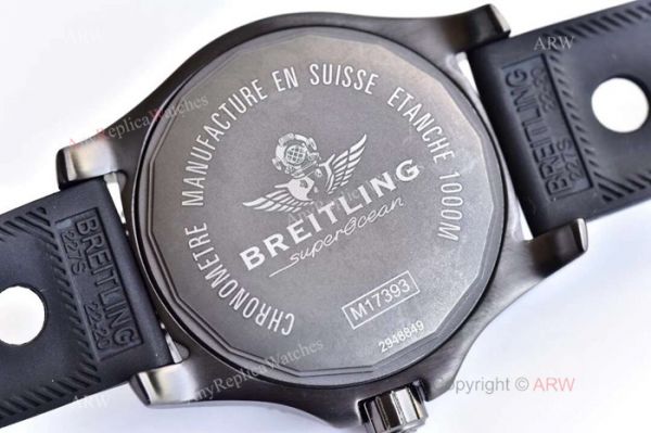 AAA Grade Breitling Superocean Swiss 2824 Watch Replica SS Black Bezel AAA Grade Breitling Superocean Swiss 2824 Watch Replica SS Black Bezel