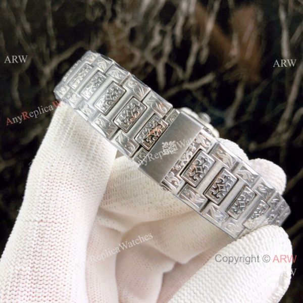 High Replica Patek Philippe Nautilus White Face Stainless Steel Tattoo Watches High Replica Patek Philippe Nautilus White Face Stainless Steel Tattoo Watches