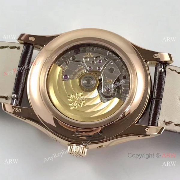 (KM)Swiss Patek Philippe 5205G Complications Annual Calendar Watch Brown Leather Strap (KM)Swiss Patek Philippe 5205G Complications Annual Calendar Watch Brown Leather Strap