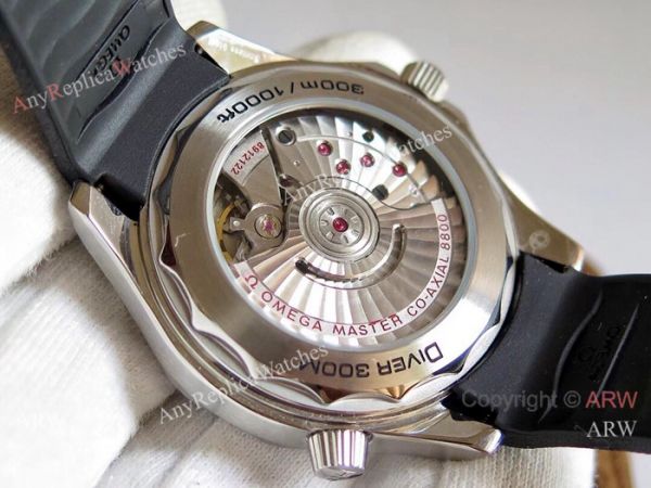 (OM)Swiss Omega Seamaster Diver 300m Omega 8800 Movement watch Black Dial Black Rubber Strap (OM)Swiss Omega Seamaster Diver 300m Omega 8800 Movement watch Black Dial Black Rubber Strap