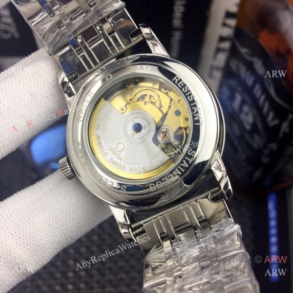 Omega De Ville Fake Watches Stainless Steel Black Dial Tourbillon 41mm Omega De Ville Fake Watches Stainless Steel Black Dial Tourbillon 41mm