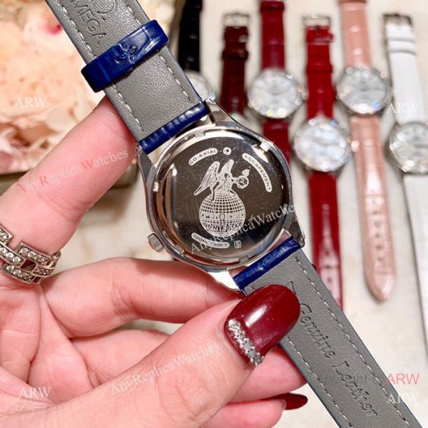Copy Omega DeVille Co-Axial Cscapement Ladies 34mm watch Diamond bezel Copy Omega DeVille Co-Axial Cscapement Ladies 34mm watch Diamond bezel