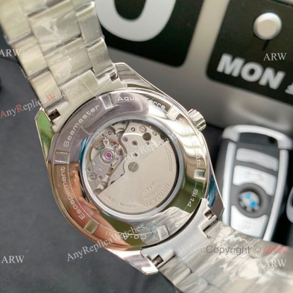Omega Seamaster AQUA TERRA Swiss 8215 Watches Replica SS White Waved Dial Omega Seamaster AQUA TERRA Swiss 8215 Watches Replica SS White Waved Dial