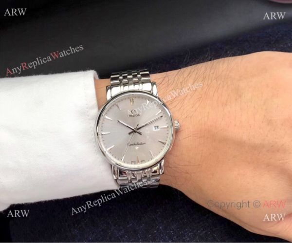 Swiss 8215 Omega Constellation Two Tone Silver Dial Watch Best Replica Swiss 8215 Omega Constellation Two Tone Silver Dial Watch Best Replica