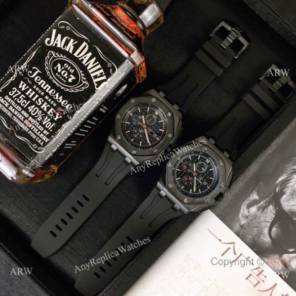 Best Audemars Piguet Royal Oak Offshore Replica Watches Black Case Rose Gold Marker Best Audemars Piguet Royal Oak Offshore Replica Watches Black Case Rose Gold Marker