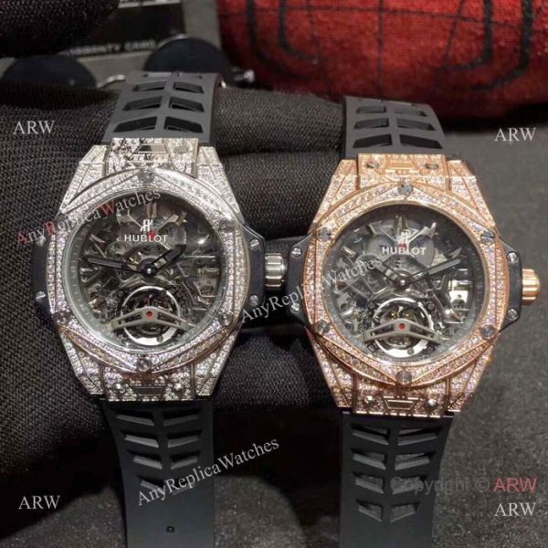 Copy Hublot Big Bang Special Edition Iced Out Full Diamond Watch Rose Gold Case Copy Hublot Big Bang Special Edition Iced Out Full Diamond Watch Rose Gold Case