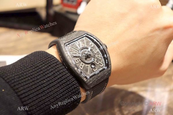 Copy Franck Muller Vanguard Automatic Watches Carbon Fibre Yellow Marker Copy Franck Muller Vanguard Automatic Watches Carbon Fibre Yellow Marker