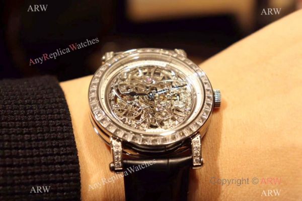 New Replica Franck Muller Round Skeleton Watch SS Diamond Bezel New Replica Franck Muller Round Skeleton Watch SS Diamond Bezel