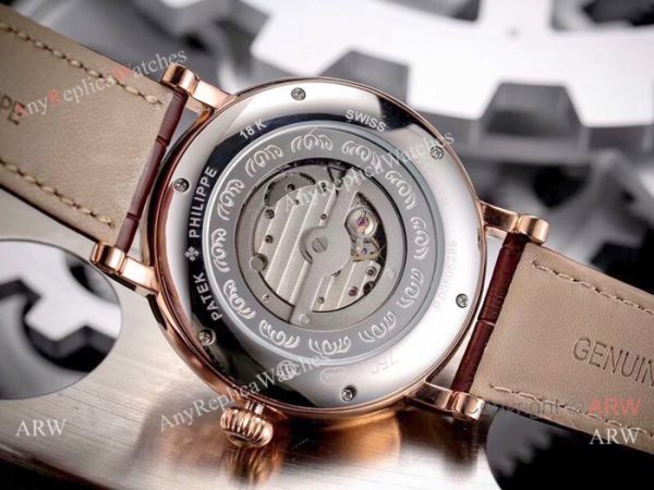 Patek Philippe Calatrava 42mm Copy Watches SS White Moonphase Dial Patek Philippe Calatrava 42mm Copy Watches SS White Moonphase Dial