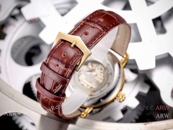 Patek Philippe geneve Calatrava Watch Gold Case Black Face Patek Philippe geneve Calatrava Watch Gold Case Black Face