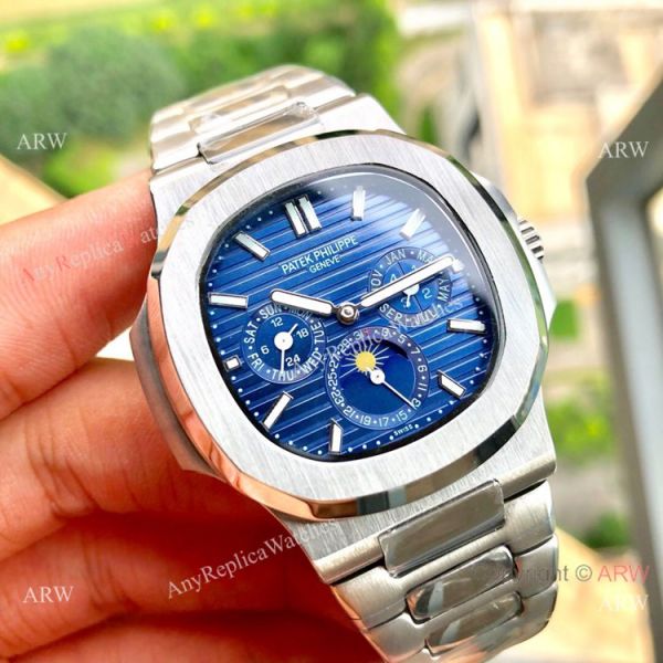 New Patek Philippe Nautilus Annual Calendar Moonphase Watch SS White Dial 42 MM New Patek Philippe Nautilus Annual Calendar Moonphase Watch SS White Dial 42 MM