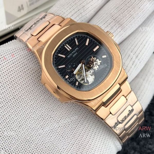 High End Patek Philippe Nautilus White Face Tourbillon Copy Watch For Men High End Patek Philippe Nautilus White Face Tourbillon Copy Watch For Men