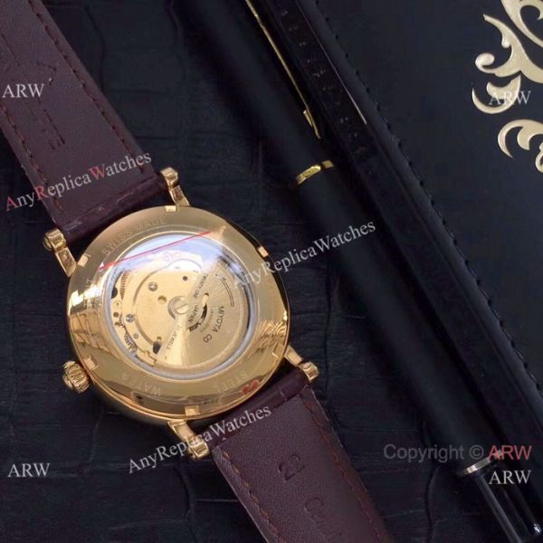 Patek Philippe Calatrava Diamond Watch SS Black Leather Band Patek Philippe Calatrava Diamond Watch SS Black Leather Band