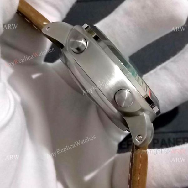 Copy Panerai Luminor FLYBACK SS Brown Leather Band Watch PAM524 Copy Panerai Luminor FLYBACK SS Brown Leather Band Watch PAM524