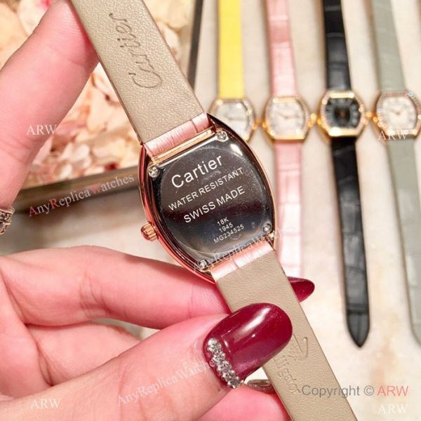 New Style Cartier Ladies Watch Gold Case White MOP Dial New Style Cartier Ladies Watch Gold Case White MOP Dial