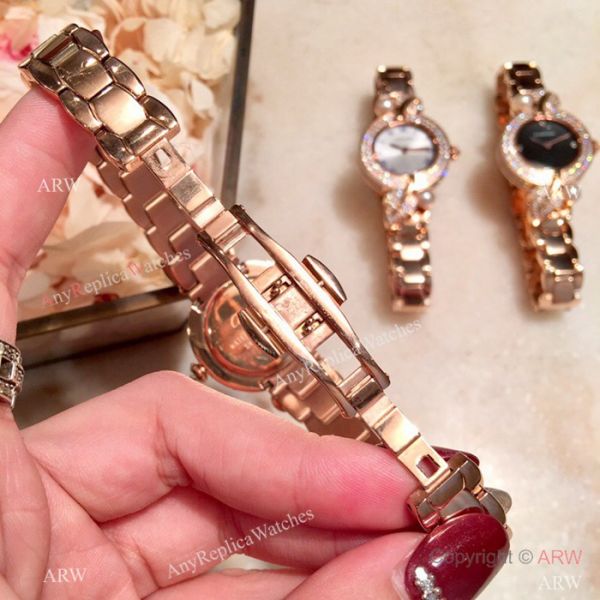 Swiss Quality Cartier Ladies 33mm Watch Rose Gold Sapphire Glass Swiss Quality Cartier Ladies 33mm Watch Rose Gold Sapphire Glass