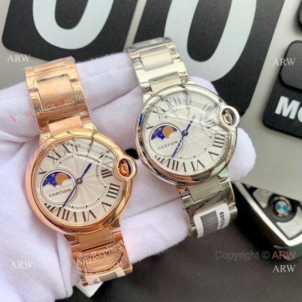 Replica Cartier Ballon Bleu Moonphase Rose Gold Quartz Watch Replica Cartier Ballon Bleu Moonphase Rose Gold Quartz Watch
