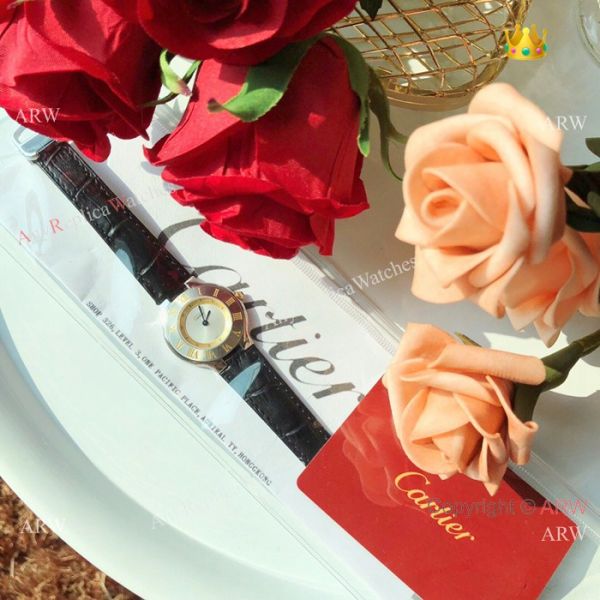 Cartier 21 Must De Gold Markers Quartz Watch 28mm Ladies Cartier 21 Must De Gold Markers Quartz Watch 28mm Ladies