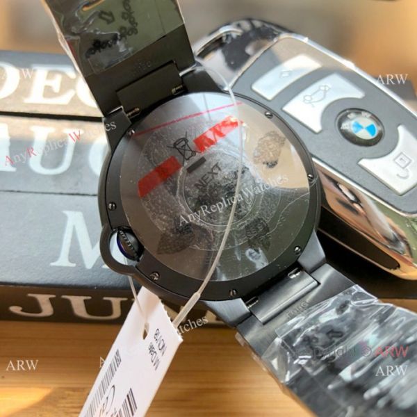 Replica Cartier Ballon Bleu Cartier 42mm PVD Black Dial Watch Swiss 8215 Replica Cartier Ballon Bleu Cartier 42mm PVD Black Dial Watch Swiss 8215