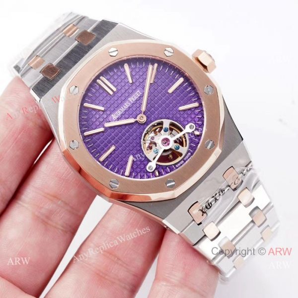 Copy Audemars Piguet Royal Oak Tourbillon Swiss 2924 Watches 2-Tone Rose Gold Copy Audemars Piguet Royal Oak Tourbillon Swiss 2924 Watches 2-Tone Rose Gold