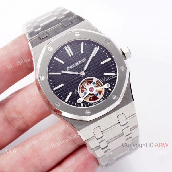 Swiss Replica Audemars Piguet Royal Oak Tourbillon SS Blue Dial watch 2924 Movement Swiss Replica Audemars Piguet Royal Oak Tourbillon SS Blue Dial watch 2924 Movement