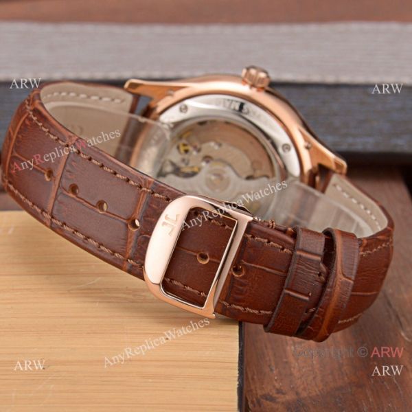 Best Copy Jaeger-LeCoultre Master Rose Gold Silver Face Watch Simple Design Best Copy Jaeger-LeCoultre Master Rose Gold Silver Face Watch Simple Design